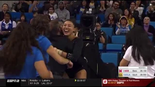 Kyla Ross (UCLA) 2019 Vault vs Nebraska 9.975