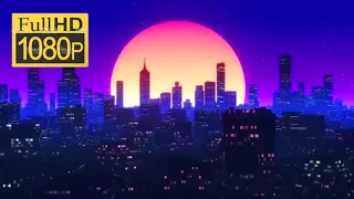 Synth City - Neon Cyber Screensaver Full HD | Retrowave 2021 (10 Hours)