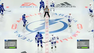 NHL 21 Gameplay Tampa Bay Lightning vs Toronto Maple Leafs