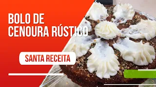 Confira essa versão de bolo de cenoura com passas e castanhas