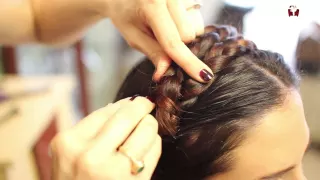 Milkmaid Braid - Updo Tutorial - TheSalonGuy