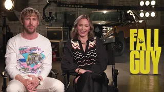 Ryan Gosling and Emily Blunt Handing Out Flowers to their Stunt Performers