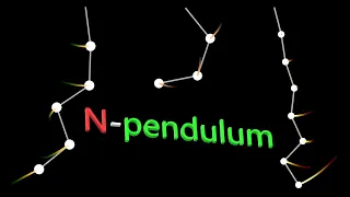 N-pendulum simulations: double pendulum to decuple pendulum