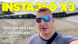 How to film with new Insta360 x3 invisible dive case.