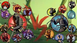 Shadow Fight 2, Samurai Army Vs Ninja Army