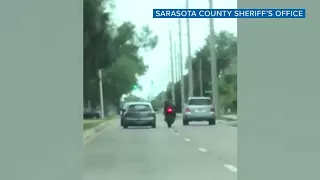 Motorcyclist sideswiped, thrown to the curb in Sarasota road rage incident