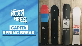 CAPiTA Spring Break Series | Quick Fire Quiver Reviews