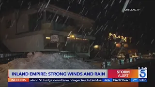 Strong wind, rain hits Inland Empire