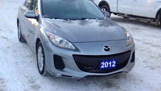 2012 Mazda 3 Start Up, Engine, Drive, and in Depth Tour