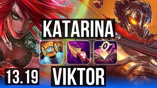 KATARINA vs VIKTOR (MID) | 15/1/5, 3.5M mastery, 1300+ games, Legendary | EUW Master | 13.19