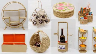 10 Space Saving Ideas from Reuse Waste Material, Jute Rope Craft Ideas