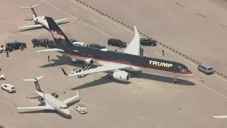 Trump indictment: President Trump boards plane to depart for NYC arraignment