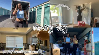 MOVING VLOG | MOVING INTO MY FIRST APARTMENT | EMPTY APARTMENT TOUR | MOVE IN DAYY!