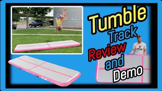 FBSPORT Inflatable Air Gymnastics Tumble Track Review and Demonstration