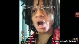 Trippie red instagram live  with takashi69