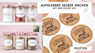 Aufkleber selber machen | DIY | Sticker mit Cricut Joy plotten