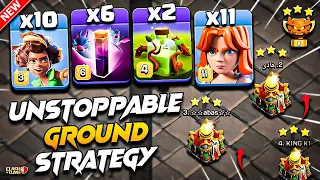 TH16 Root Rider Valkyrie Attack With (OVERGROWTH + BAT) Spell Clash Of Clans | TH16 Attack Strategy