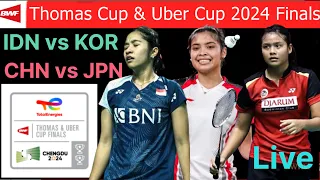 Semi Finals: BWF Thomas, Uber Cup Badminton 2024 Live Score Watchalong. Indonesia vs Korea, CHN/JPN