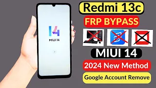 Redmi 13c FRP Bypass Without PC | Android 13 (Redmi Miui 14) FRP Lock Unlock Google Account Bypass