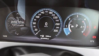 Jaguar F-Pace digital instruments :: drive modes and themes