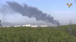 Пожар на ВДНХ в Москве 9 мая 2015 года