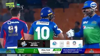 Shahid Afridi back to back sixes || Karachi king vs Multan Sultans