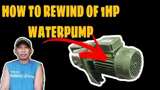 How to rewind of 1HP water pump |Part 1