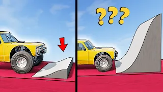 Vehicles VS Increasing Jump Ramp in BeamNG.drive