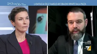 Myrta Merlino a Francesco Borgonovo: "Devi venire qui in studio qualche volta perché questi ...