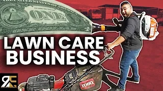 INSANE HOW MUCH THIS LAWN MOWING BUSINESS MAKES IN 1 MONTH!!