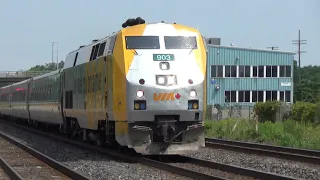 Via Rail 903 flying through Brockville Station