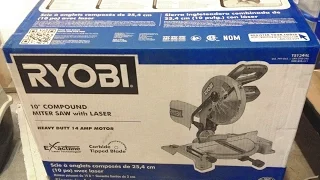 Ryobi 10 inch compound miter saw assembly and use review