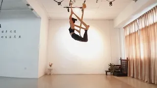 Aerial yoga aerial dance  空中瑜伽 空瑜舞韵 绑腿篇 弓式飞船