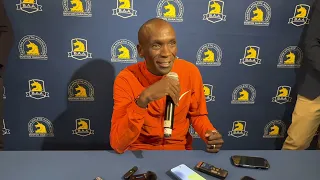 Eliud Kipchoge discusses his performance at 2023 Boston Marathon