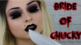 Bride of Chucky Makeup Tutorial | Halloween Makeup Tutorial | Tiffany Valentine Ray Makeup