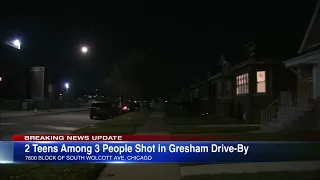 Triple shooting: 2 teens among 3 wounded after shot in Gresham drive-by, Chicago police say