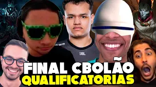 MELHORES MOMENTOS FINAL CBOLÃO QUALIFICATÓRIAS OPEN SOLOQ - RENECRODILO LEAGUE OF LEGENDS