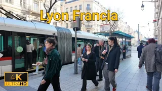 Lyon Francia 🇫🇷 Recorrido a pie por la calle  4K HD ULTRA ]✨️