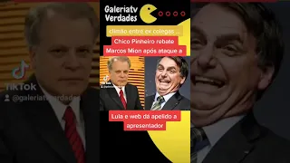 Chico Pinheiro rebate Marcos Mion após ataque a Lula e web dá apelido a apresentador