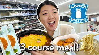 Eating A 3-COURSE MEAL at Japan Convenience Store 🍙