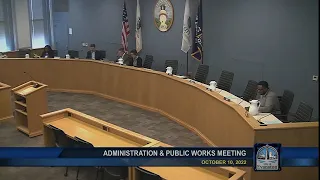 Administration and Public Works Committee Meeting 10-10-2022