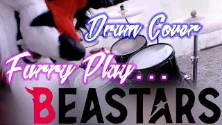 Furry play BEASTARS OP -Wild Side/ALI- (ビースターズ) Drum Cover (叩いてみた) (RE-UPLOAD)