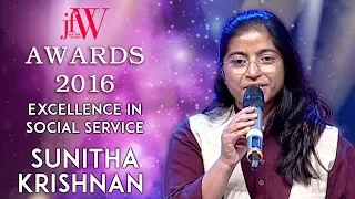 Sunitha Krishnan at JFW Achievers Awards | Excellence in Social Service