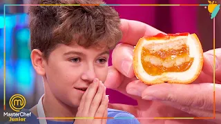 Una tarta CON FORMA DE MANDARINA!! ¿Conseguirán replicar este postre? | MasterChef Junior 9