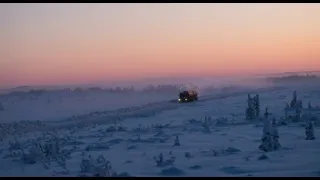 Canadian Oil Field Workers See A HUGE Human Like Being On An Ice road