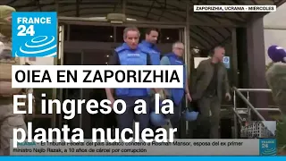 Así fue el ingreso de los expertos de la OIEA a la central nuclear de Zaporizhia • FRANCE 24