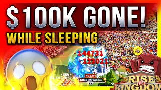 $100K GONE! 😌 (while sleeping) - Rise of Kingdoms ROK Fleisch