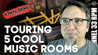 Cool idea for record storage bins | VINYL DENS (Episode 5) - Vinyl Community Music Room Tours |