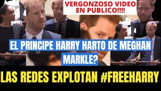 El príncipe Harry ¿harto de Meghan Markle? TEERIBLE VIDEO DE RECHAZO HACIA ELLA SE VE HASTIADO