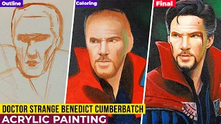 Doctor Strange Benedict Cumberbatch | Super Hero | Acrylic Painting | Marvel | Live Art Chennai